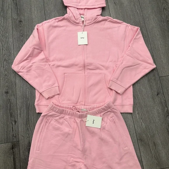 khy Women's Pink Hooded Jacket & Jogger Set - Picture 4 of 7